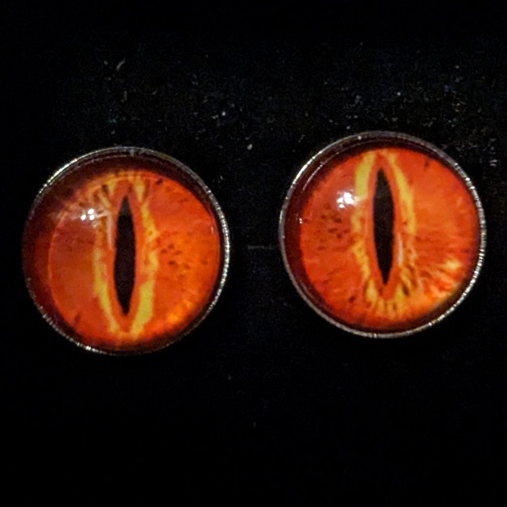 Eye of Sauron earrings